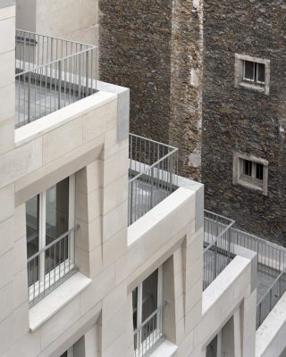 Massive Stone Social Housing Units in Paris