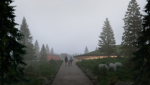 Planetarium and Visitor Center for Solobservatoriet in Harestua