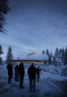 Planetarium and Visitor Center for Solobservatoriet in Harestua