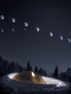 Planetarium and Visitor Center for Solobservatoriet in Harestua