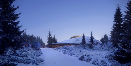 Planetarium and Visitor Center for Solobservatoriet in Harestua