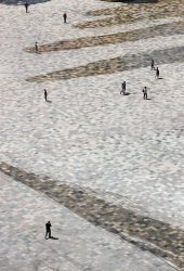 Skanderbeg Square in Tirana Albania