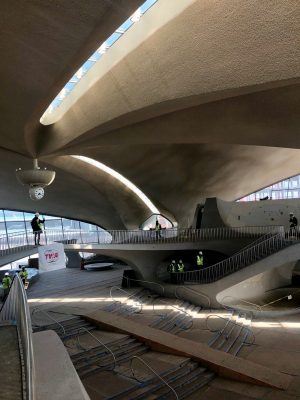 AERIAL FUTURES - TWA Hotel at JFK Airport New York USA