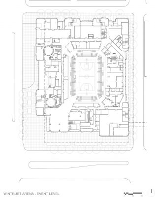 Wintrust Arena building plan layout