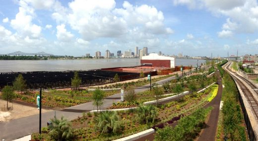 Crescent Park New Orleans landscape Louisiana