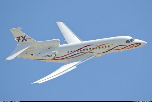 Dassault Falcon 7X plane design by Norman Foster