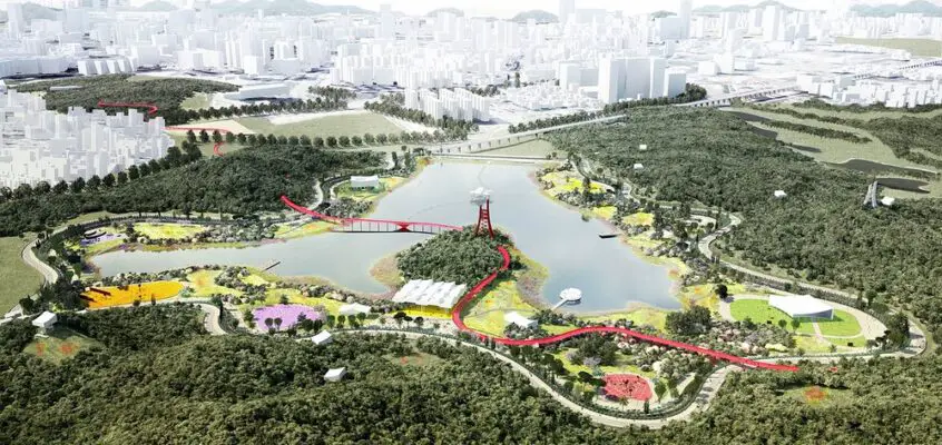 Forest and Sports Park in Guang Ming, China