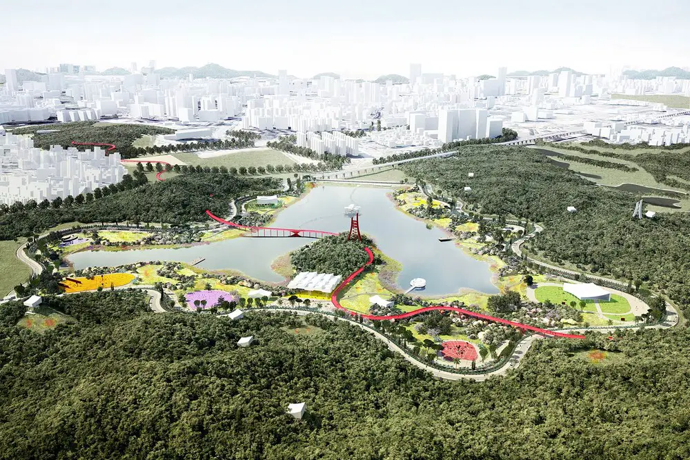 Forest and Sports Park in Guang Ming, Shenzhen