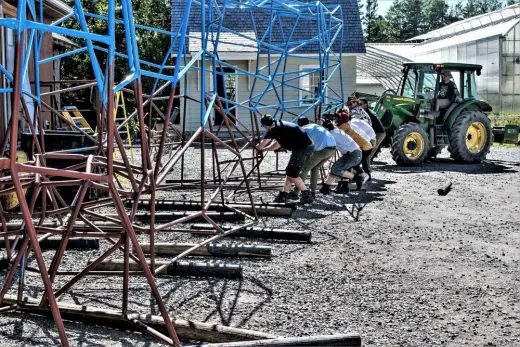 Installation Le Rocher Tres Perce in Grand Metis Quebec