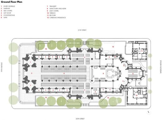 St. Patrick's Cathedral Building New York plan