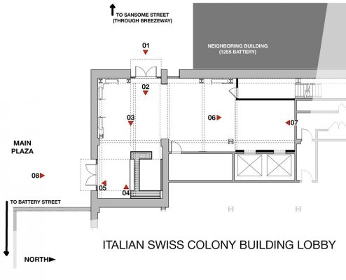 The Italian Swiss Colony Building Lobby in San Francisco