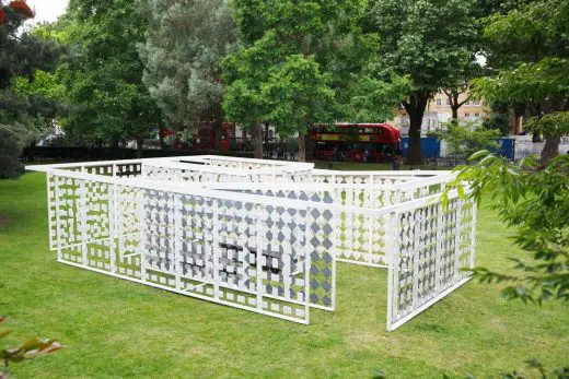 Triumph Pavilion 2018 in Museum Gardens London