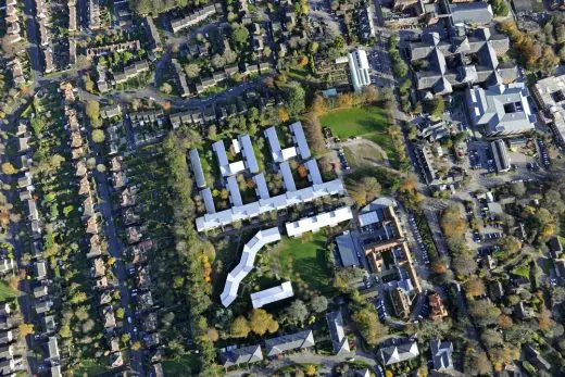 University of Winchester West Downs campus aerial view