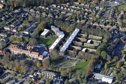 University of Winchester West Downs campus aerial photo