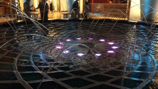 Burj al Arab fountain in the atrium