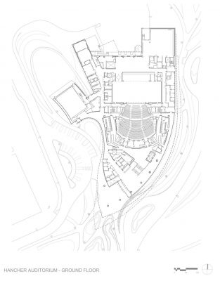 Hancher Auditorium Iowa City building plan