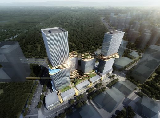 Hengqin CRCC Plaza Zhuhai buildings by Aedas Architects