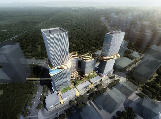 Hengqin CRCC Plaza Zhuhai buildings by Aedas Architects