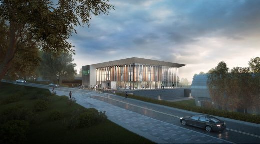 University of Stirling Sports Centre building design by FaulknerBrowns Architects