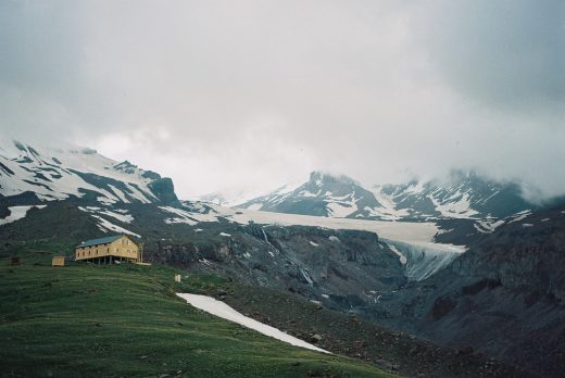 Altihut Kazbegi hotel building in Georgia