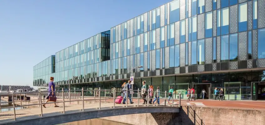 Delft City Hall and Train Station Building