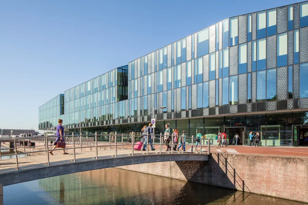 Delft City Hall and Train Station Building