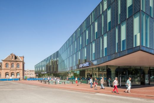 Delft City Hall and Train Station Building