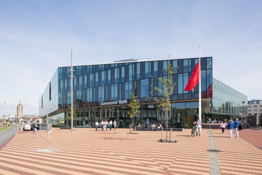 Delft City Hall and Train Station building by Mecanoo architecten