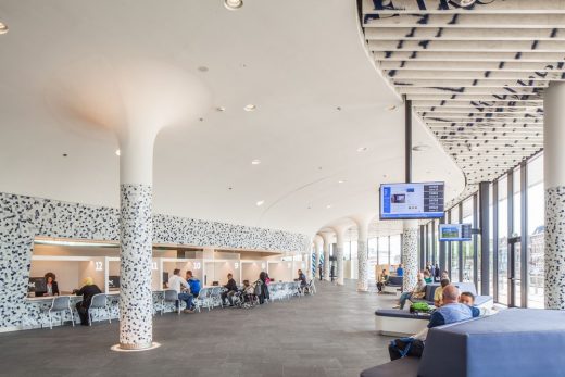 Delft City Hall and Train Station building by Mecanoo architecten