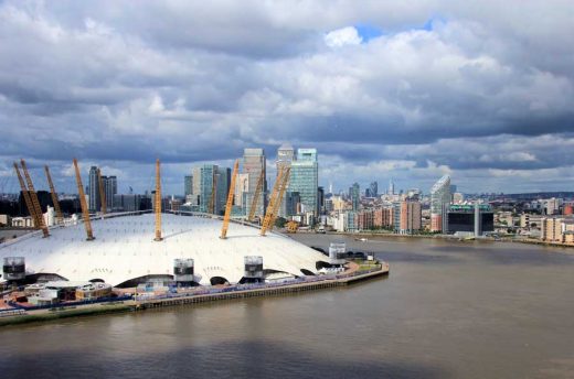 London O2 Arena River Thames