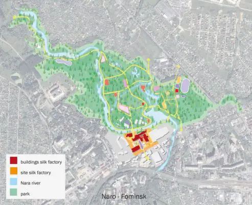 Naro-Fominsk Silk Factory plan location