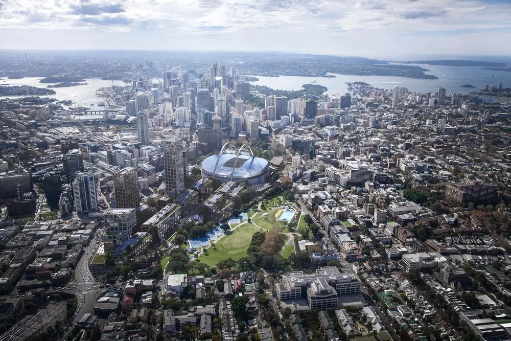 New Moore Park Stadium in Sydney