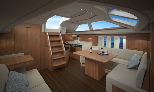 Blue Water Sailing Yacht interior by Oyster Yachts