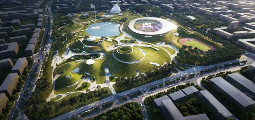 Quzhou Sports Campus in Zhejiang Province