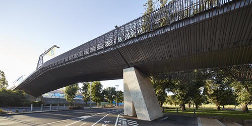 Tanderrum Pedestrian Bridge in Melbourne