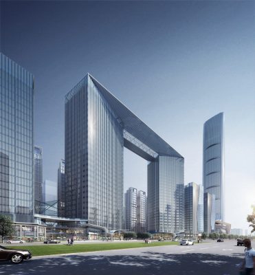 Tianshan Gate of the World, Shijiazhuang skyscraper design