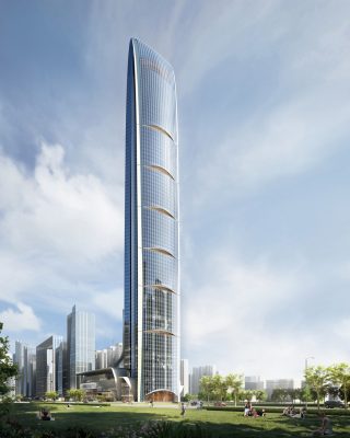 Tianshan Gate of the World, Shijiazhuang skyscraper design