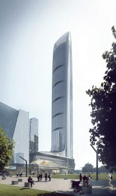 Tianshan Gate of the World, Shijiazhuang skyscraper design