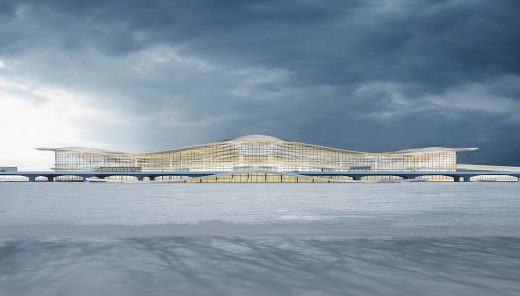 Yantai International Airport Terminal 2 in the Shandong Province