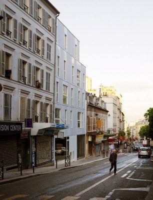 Belleville Social Housing and Shop in Paris