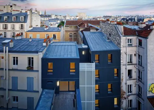 Belleville Social Housing Paris by Atelier du Pont Architects