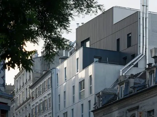 Belleville Social Housing and Shop in Paris by Atelier du Pont Architects