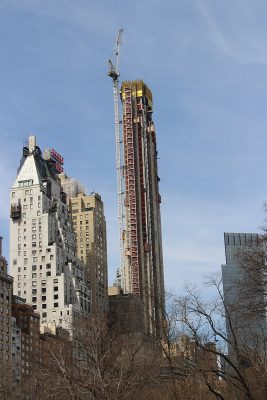 Central Park Tower construction progress