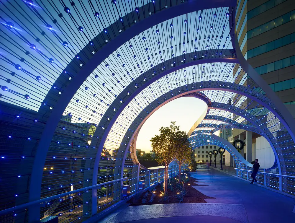 Long Beach Rainbow Bridge in California