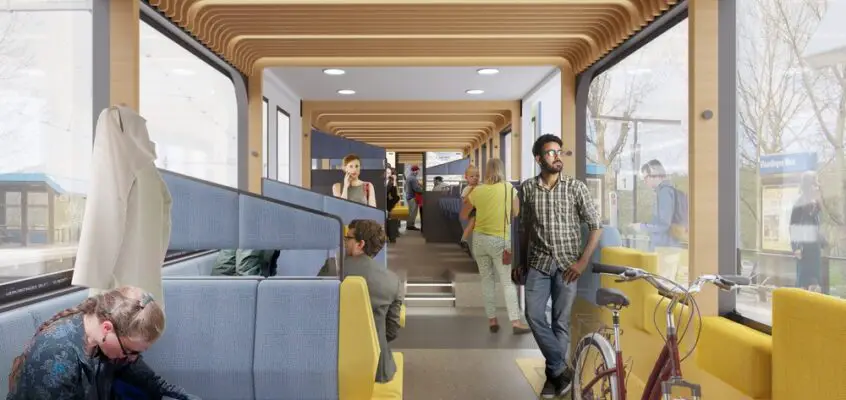 NS Vision interior train of the future: Mecanoo