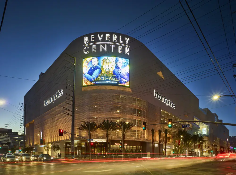 exterior of Beverly Center Shopping Mall Los Angeles October 2007