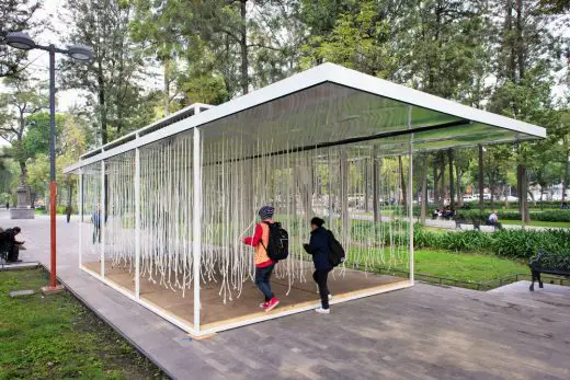 Ephemeral Pavilion in The Alameda Central of Mexico City