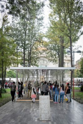 Ephemeral Pavilion in The Alameda Central of Mexico City