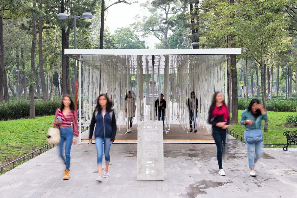 Ephemeral Pavilion in The Alameda Central of Mexico City