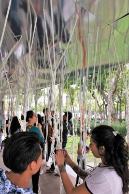 Ephemeral Pavilion in The Alameda Central of Mexico City